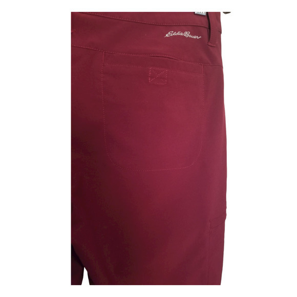 Eddie Bauer Women's Burgandy Capri Pants Size 6 (30), Inseam 21 in, Length 30 in - Picture 10 of 10